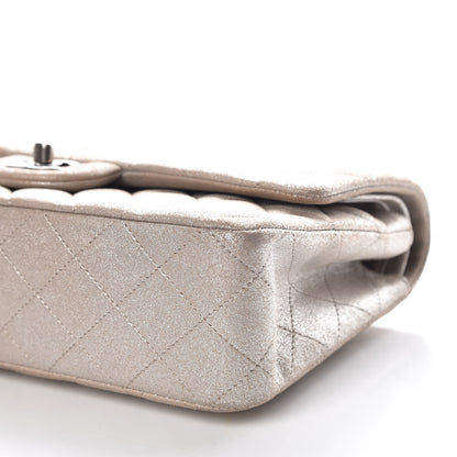 Chanel Iridescent Calfskin Medium Double Flap Light Gold 6 of 10