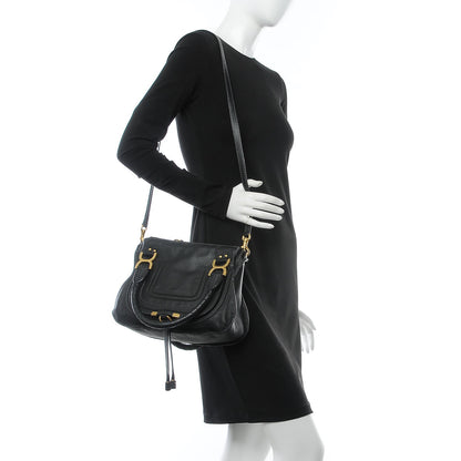 Chloe Calfskin Small Marcie Satchel Black 2 of 9