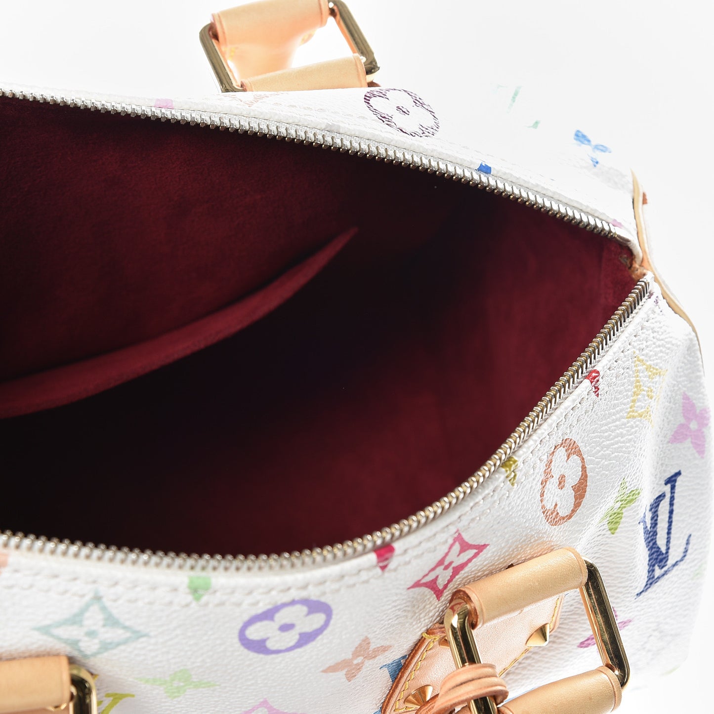 Monogram Multicolor Speedy 30 White