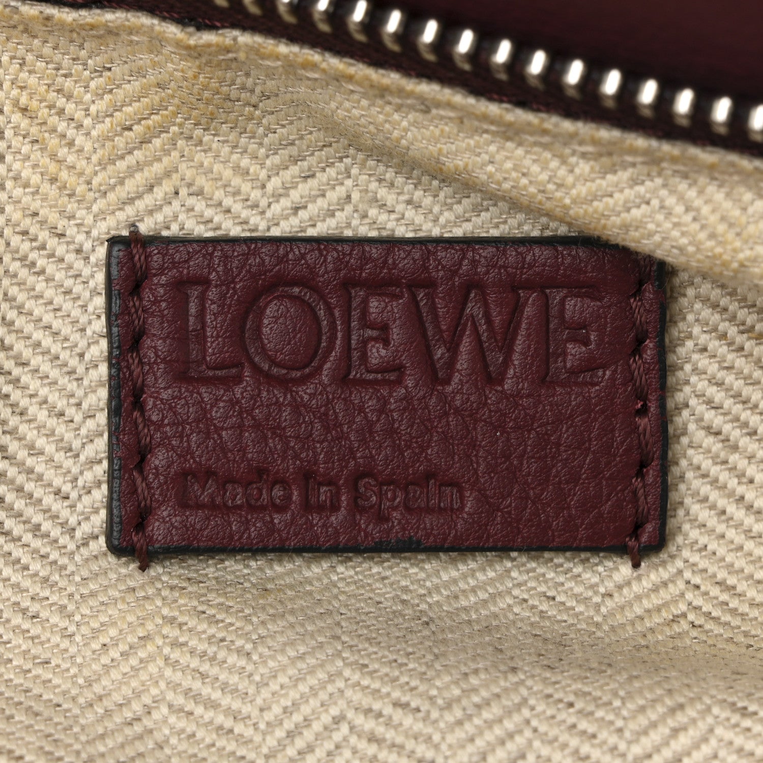 Loewe Calfskin Small Puzzle Bag Wine 6 of 9