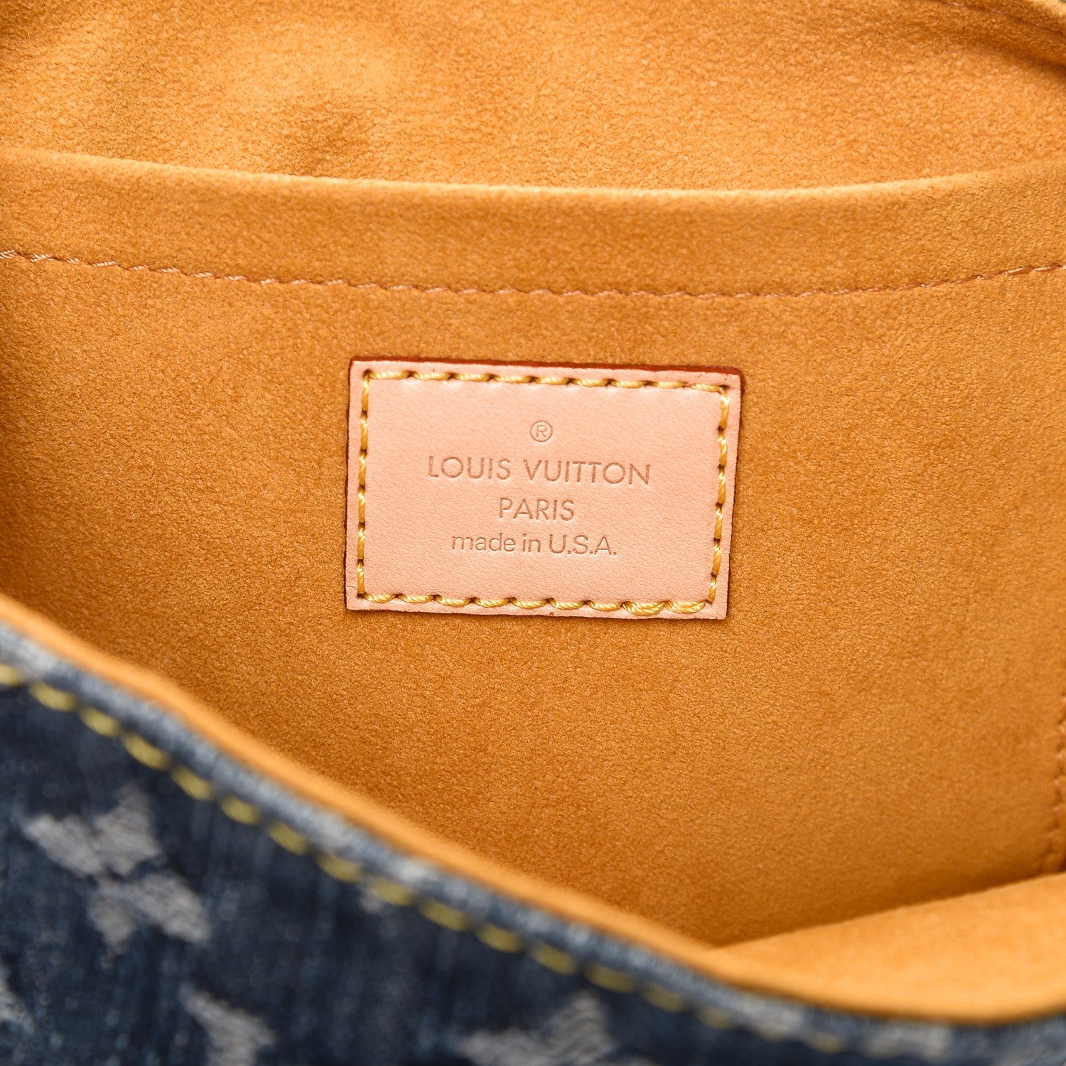 Louis Vuitton Monogram Denim Mini Pleaty Blue 6 of 7