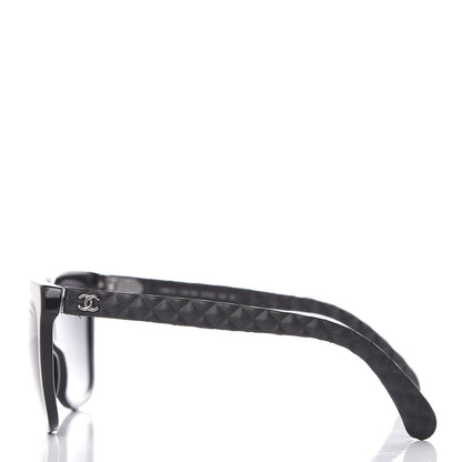 Chanel Acetate Quilted Polarized Butterfly CC Sunglasses 5288-Q Black 3 of 8