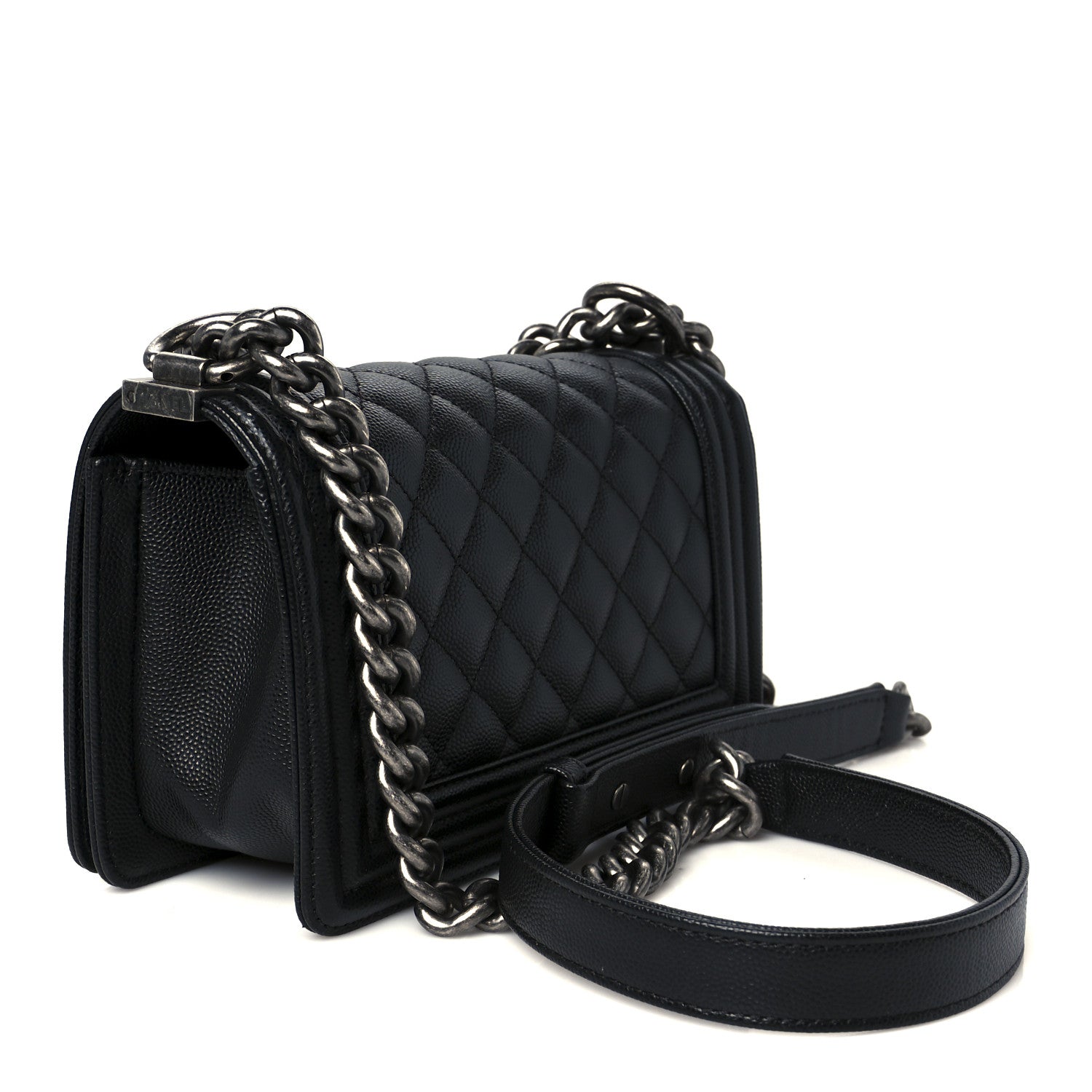 Chanel Caviar Quilted Small Boy Flap Black 3 of 10