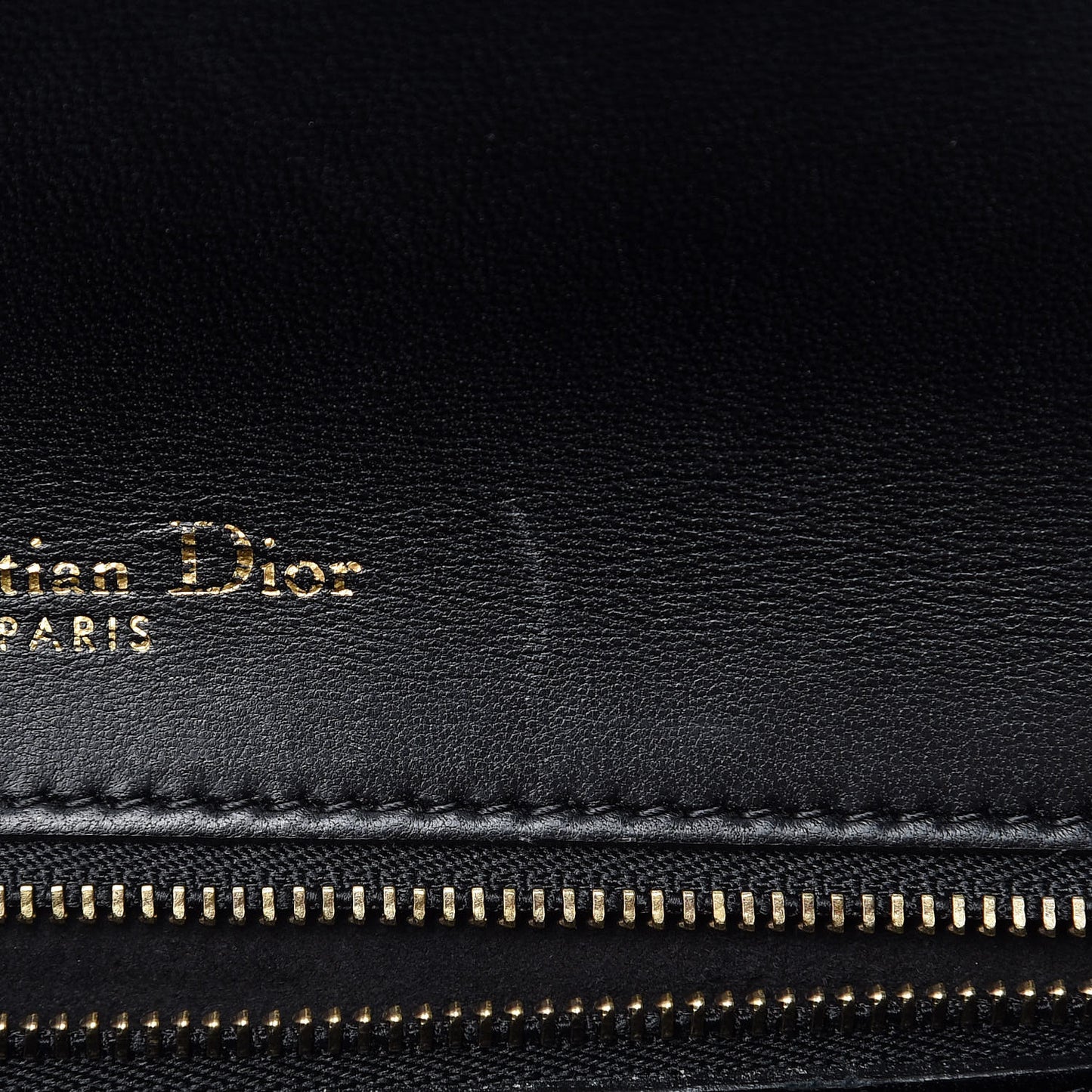 Lambskin Studded Medium Diorama Flap Bag Black