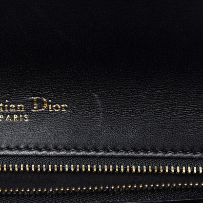 Christian Dior Lambskin Studded Medium Diorama Flap Bag Black 10 of 17