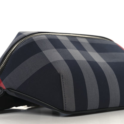 Burberry House Check Sonny Bum Bag Navy Grey 8 of 9