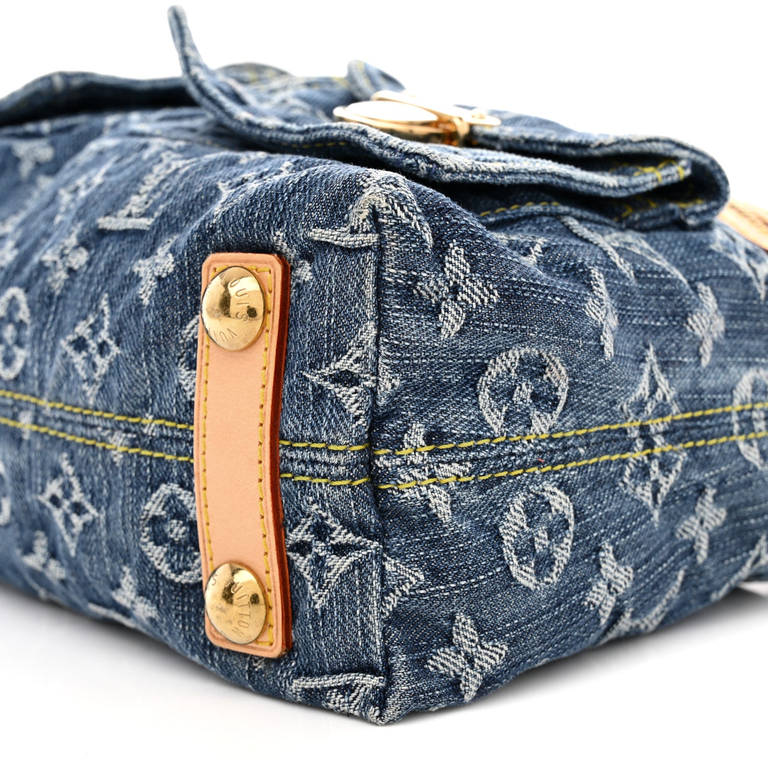 Louis Vuitton Monogram Denim Baggy PM Blue 9 of 11