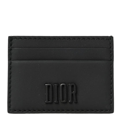 Christian Dior Calfskin D-Fence Card Holder Black 1 of 10
