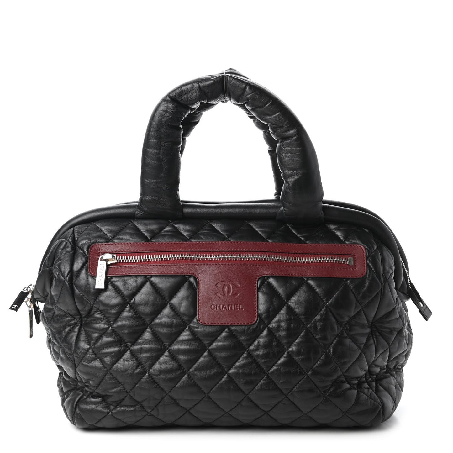Lambskin Coco Cocoon Bowler Black