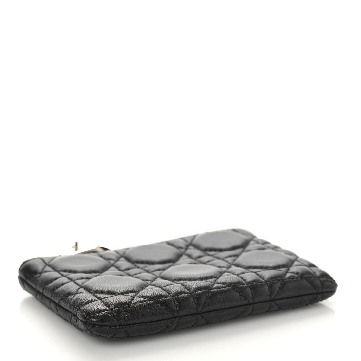 Christian Dior Lambskin Cannage Lady Dior Key Pouch Black 7 of 8