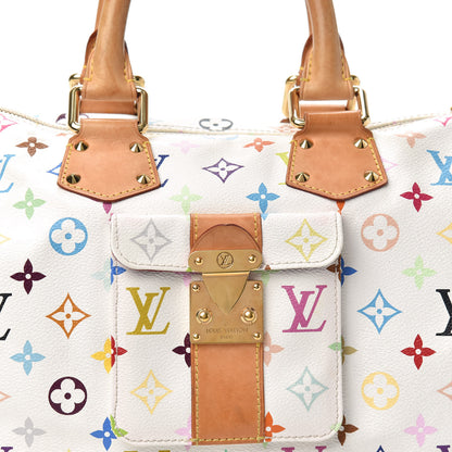 Louis Vuitton Monogram Multicolor Speedy 30 White 6 of 8