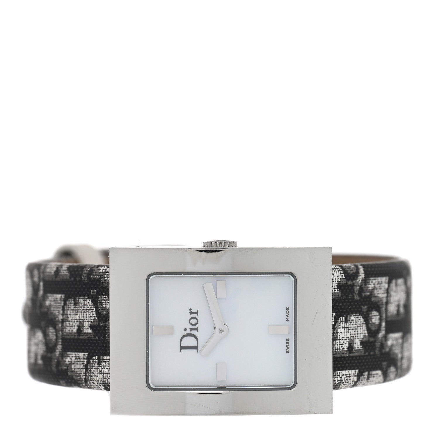 Christian Dior Stainless Steel Canvas 20mm Malice Quartz Watch