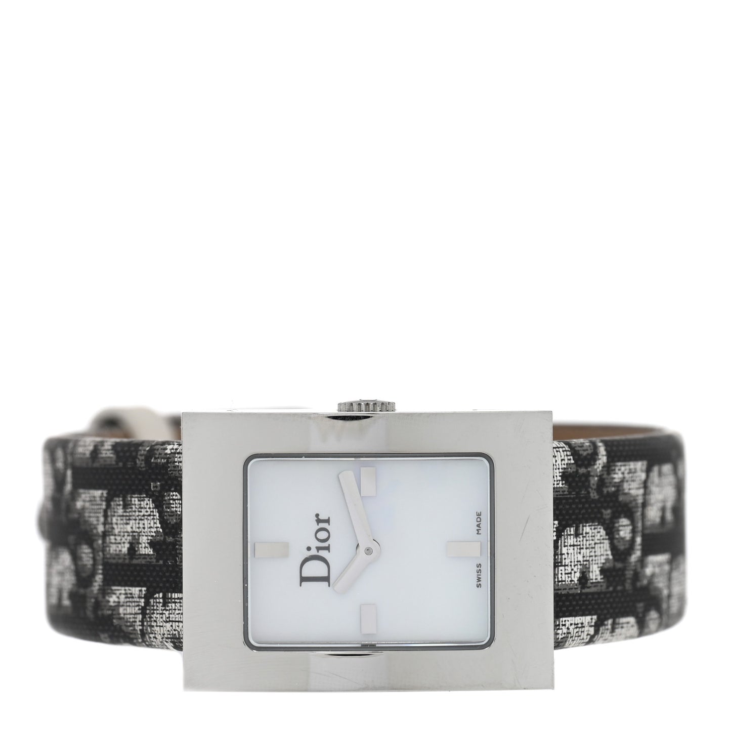 Stainless Steel Canvas 20mm Malice Quartz Watch White