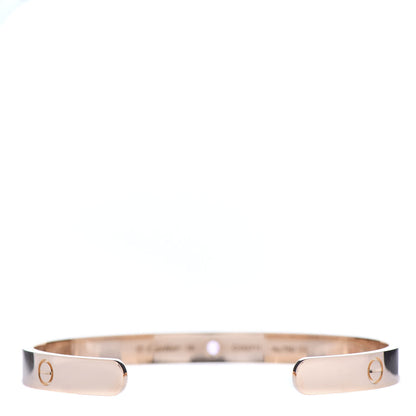 Cartier 18K Pink Gold Pink Sapphire LOVE Cuff Bracelet 18 3 of 6