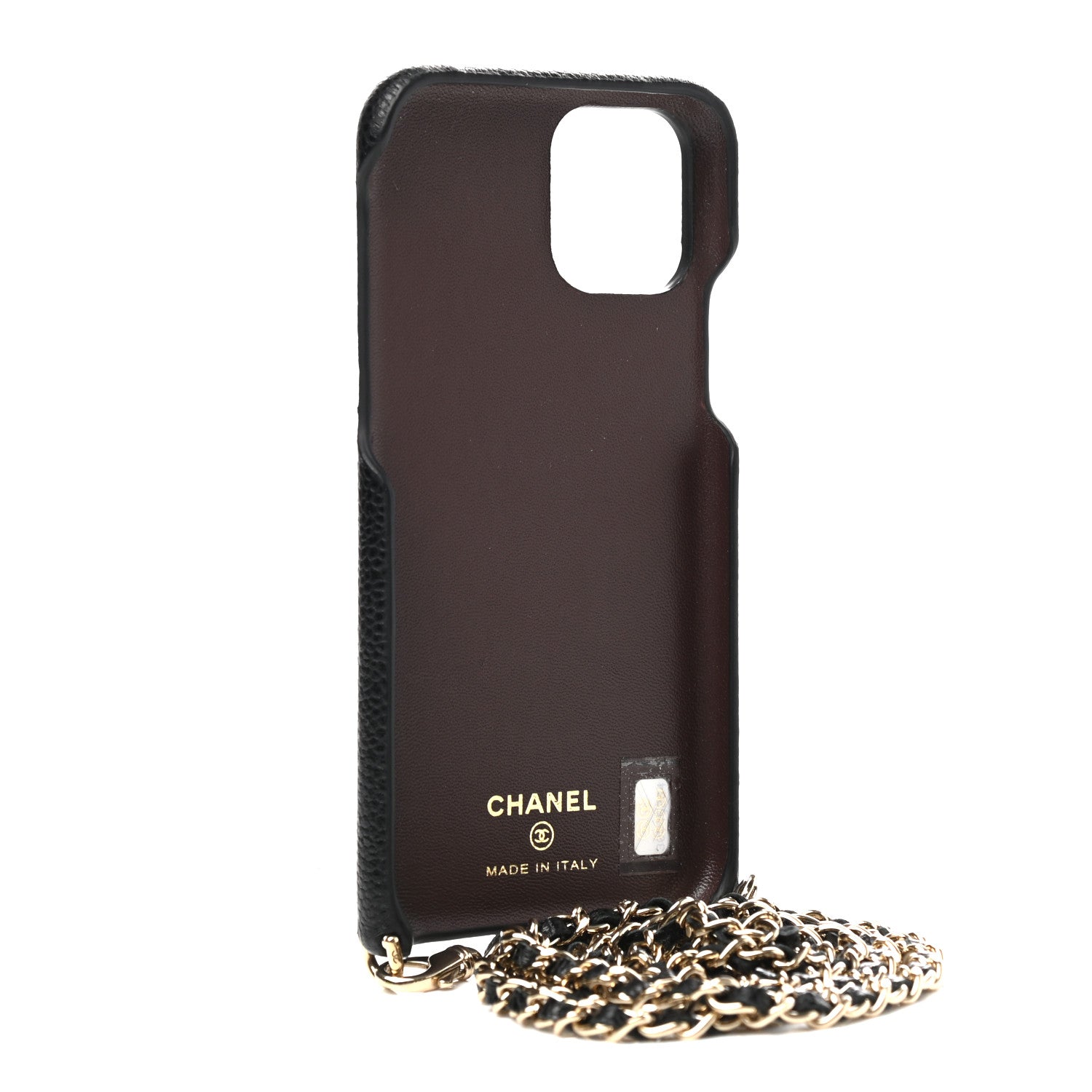Chanel Caviar Quilted iPhone XI Pro Case With Chain Black 3 of 6
