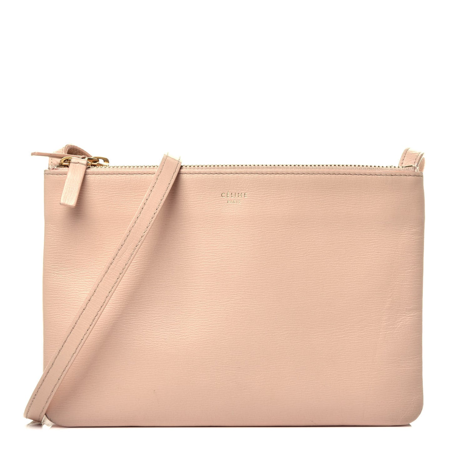 Liege Calfskin Small Trio Crossbody Bag Blush