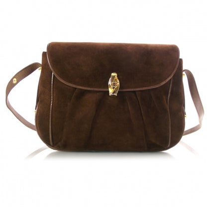 Gucci Suede Shoulder Bag Brown 1 of 8