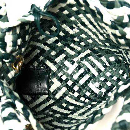 Bottega Veneta Lambskin Intreccio Small Tosca Crossbody Emerald Geen 5 of 9