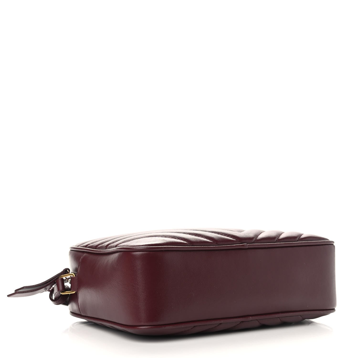 Saint Laurent Calfskin Matelasse Monogram Lou Camera Bag Dark Legion Red 4 of 9