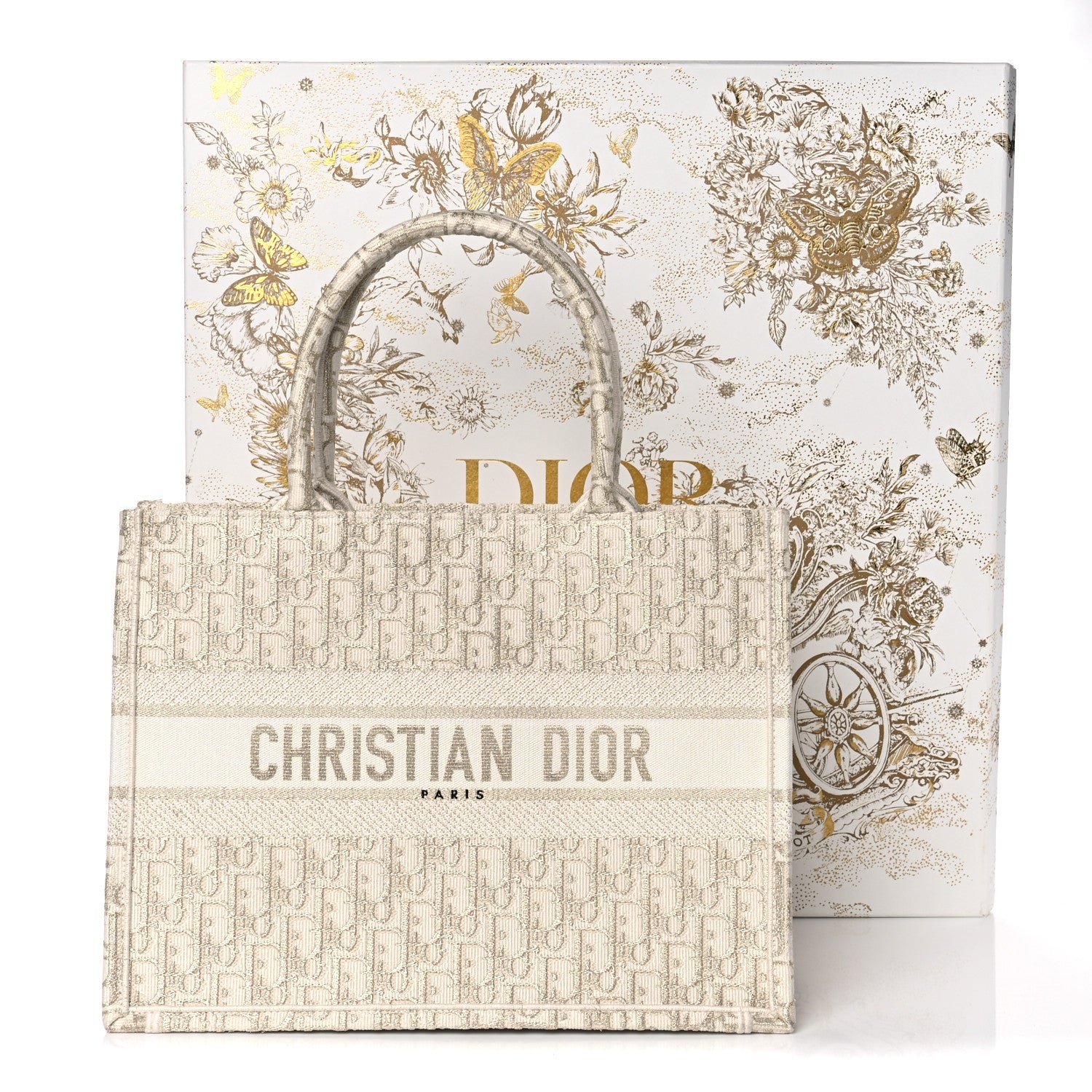 Christian Dior Oblique Medium Book Tote Gold Multicolor 11 of 11