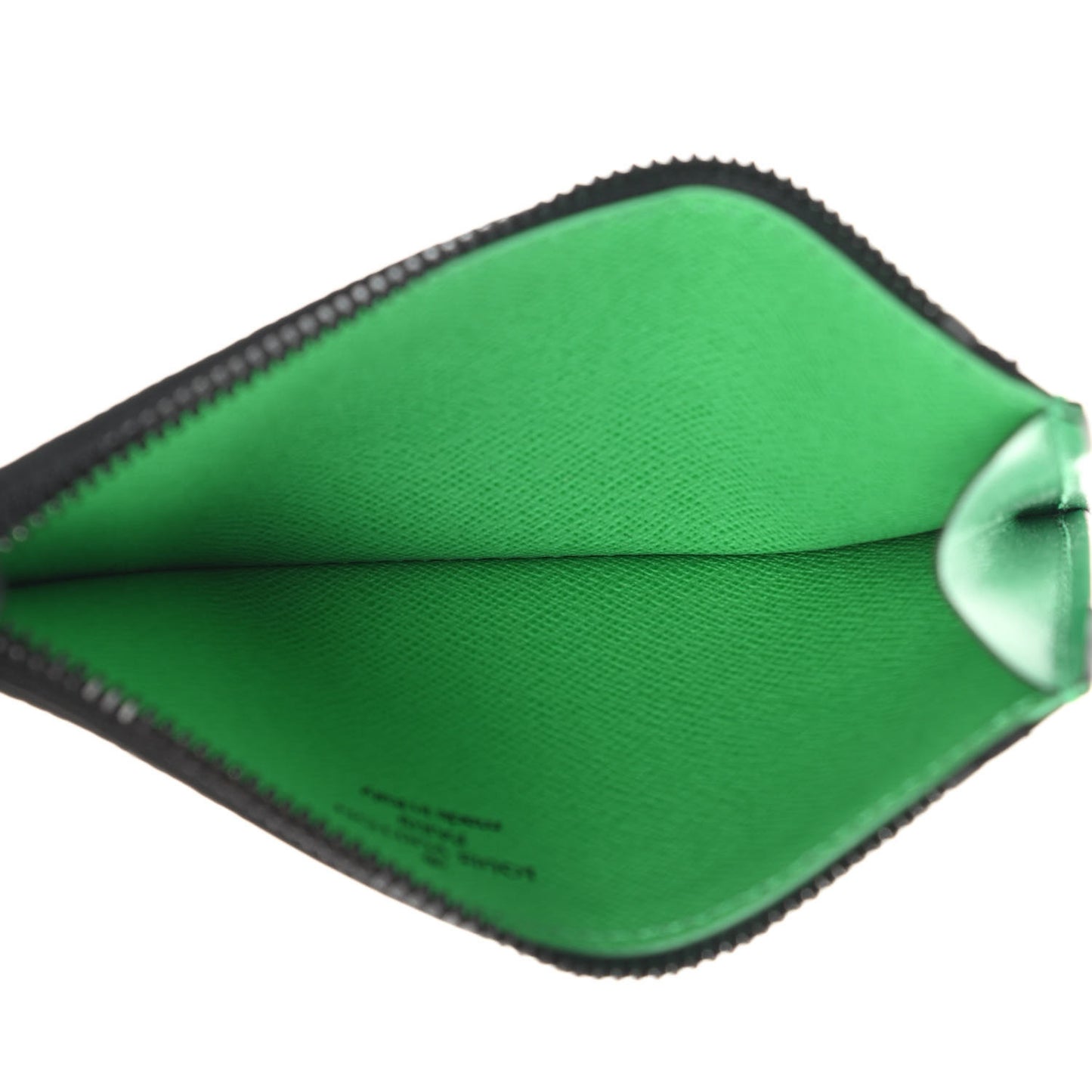 Monogram Calfskin Coin Card Holder Minty Green