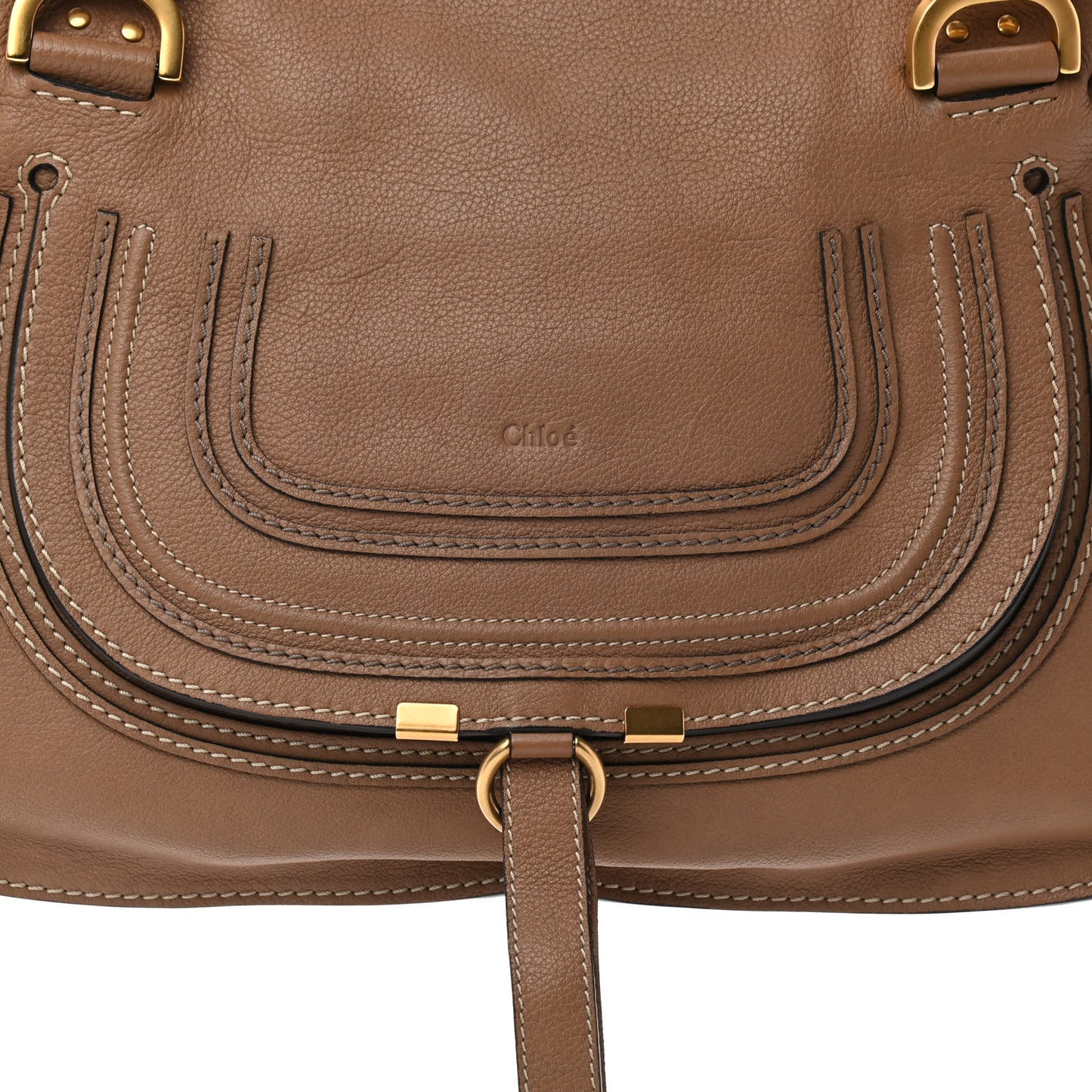 Calfskin Medium Marcie Satchel Nut