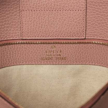 Gucci Dollar Calfskin Medium Swing Tote Grey Field Soft Pink 5 of 9