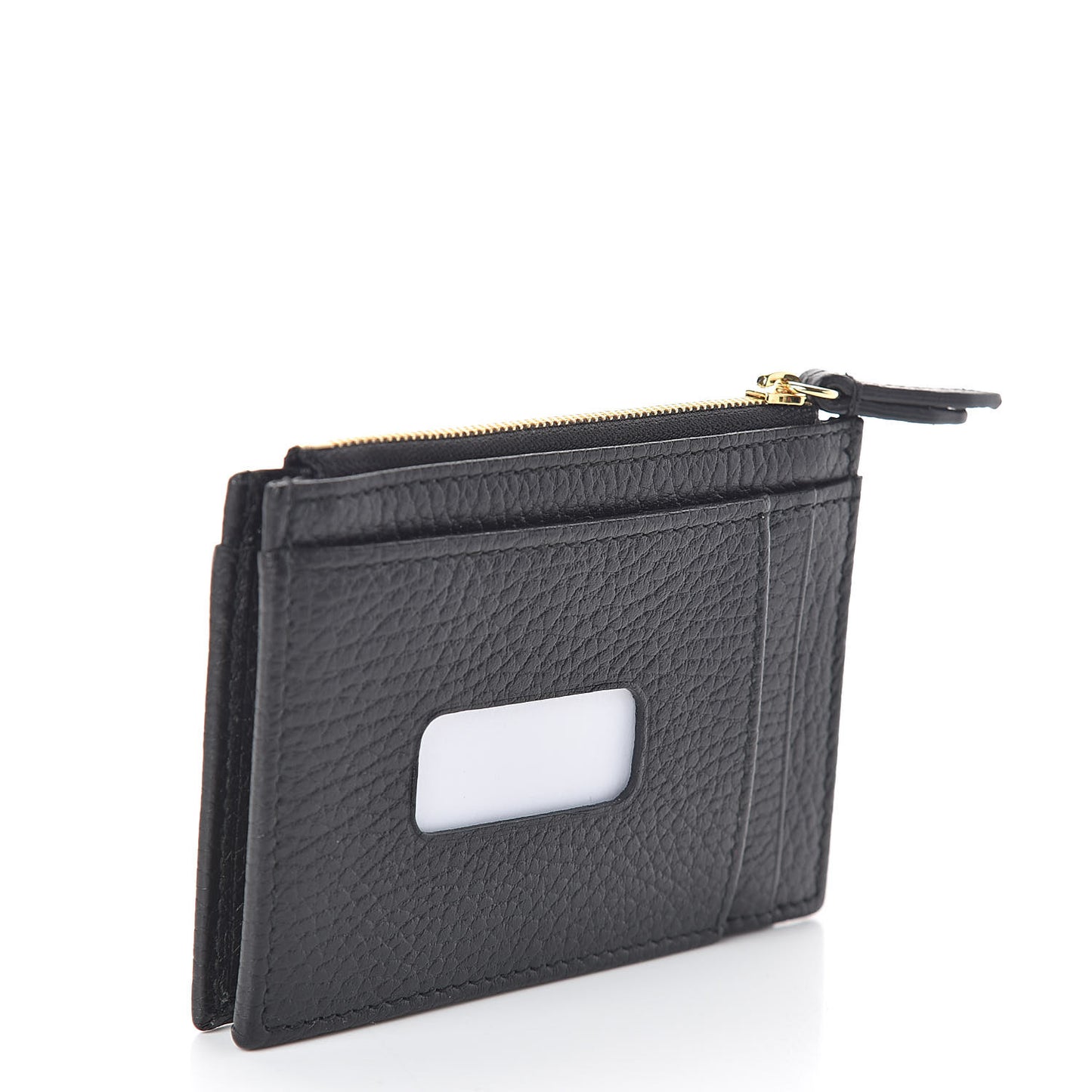 Dollar Calfskin GG Marmont Coin Case Card Holder Black