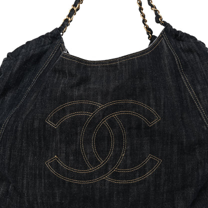 Chanel Denim XL Coco Cabas Tote Blue 9 of 15