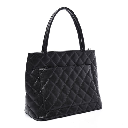 Chanel Caviar Quilted Medallion Tote Black 2 of 10