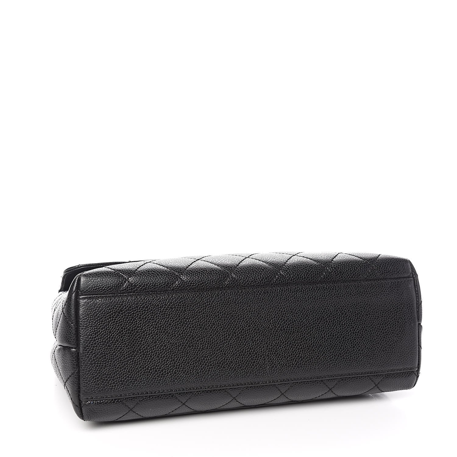 Chanel Caviar Quilted Jumbo Kelly Flap Black 4 of 12