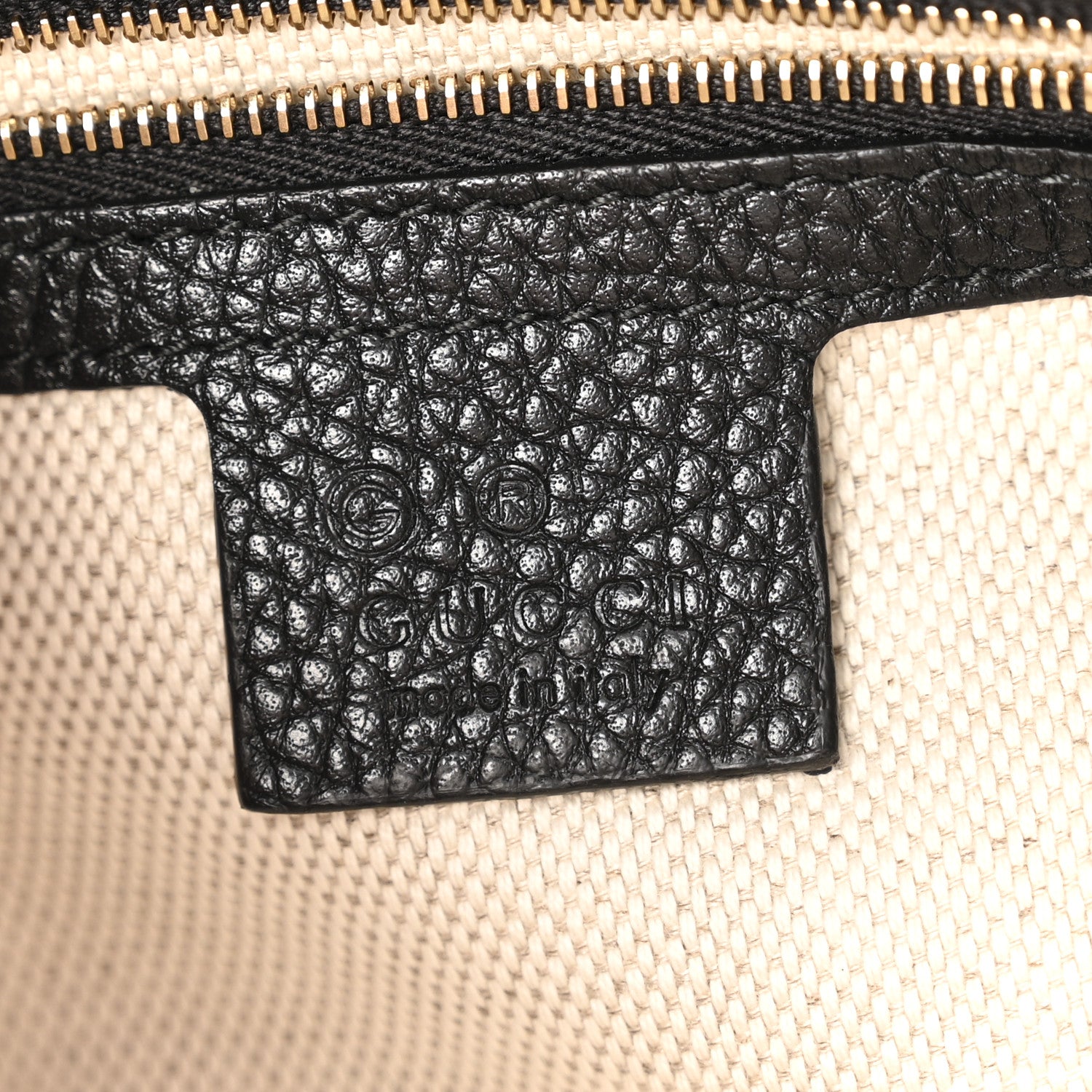 Gucci Pebbled Calfskin Medium Soho Chain Shoulder Bag Black 6 of 13