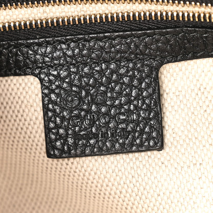 Gucci Pebbled Calfskin Medium Soho Chain Shoulder Bag Black 6 of 13