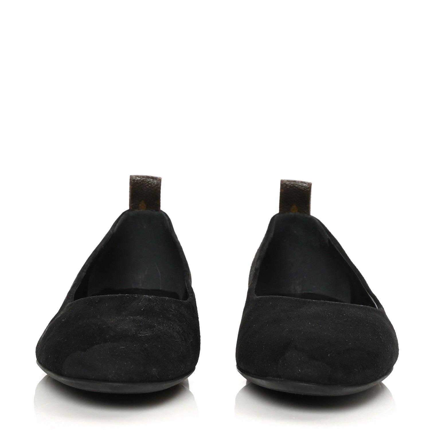 Louis Vuitton Suede Monogram Uniformes Ballet Flats 40 Black 2 of 8