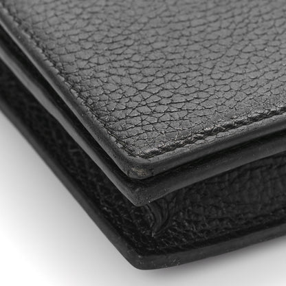 Gucci Dollar Calfskin Medium Betty Chain Wallet Black 8 of 13
