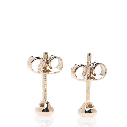 Tiffany 18K Rose Gold Diamond .06ctw Elsa Peretti Diamonds By The Yard Earrings 2 of 3