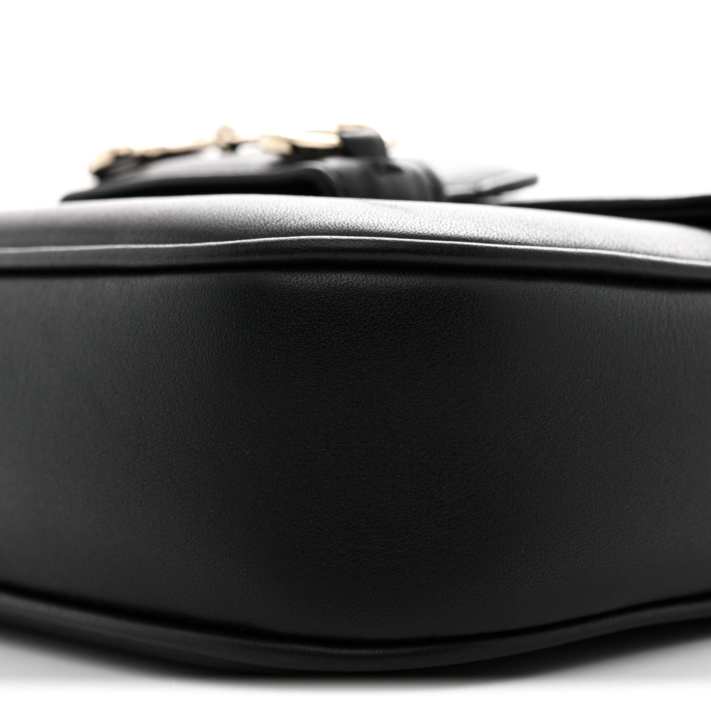Arabella Calfskin Horsebit 1955 Shoulder Bag Black