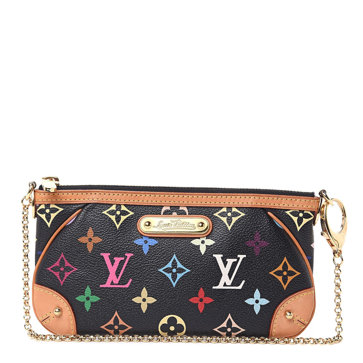 Monogram Multicolor Pochette Milla MM Black
