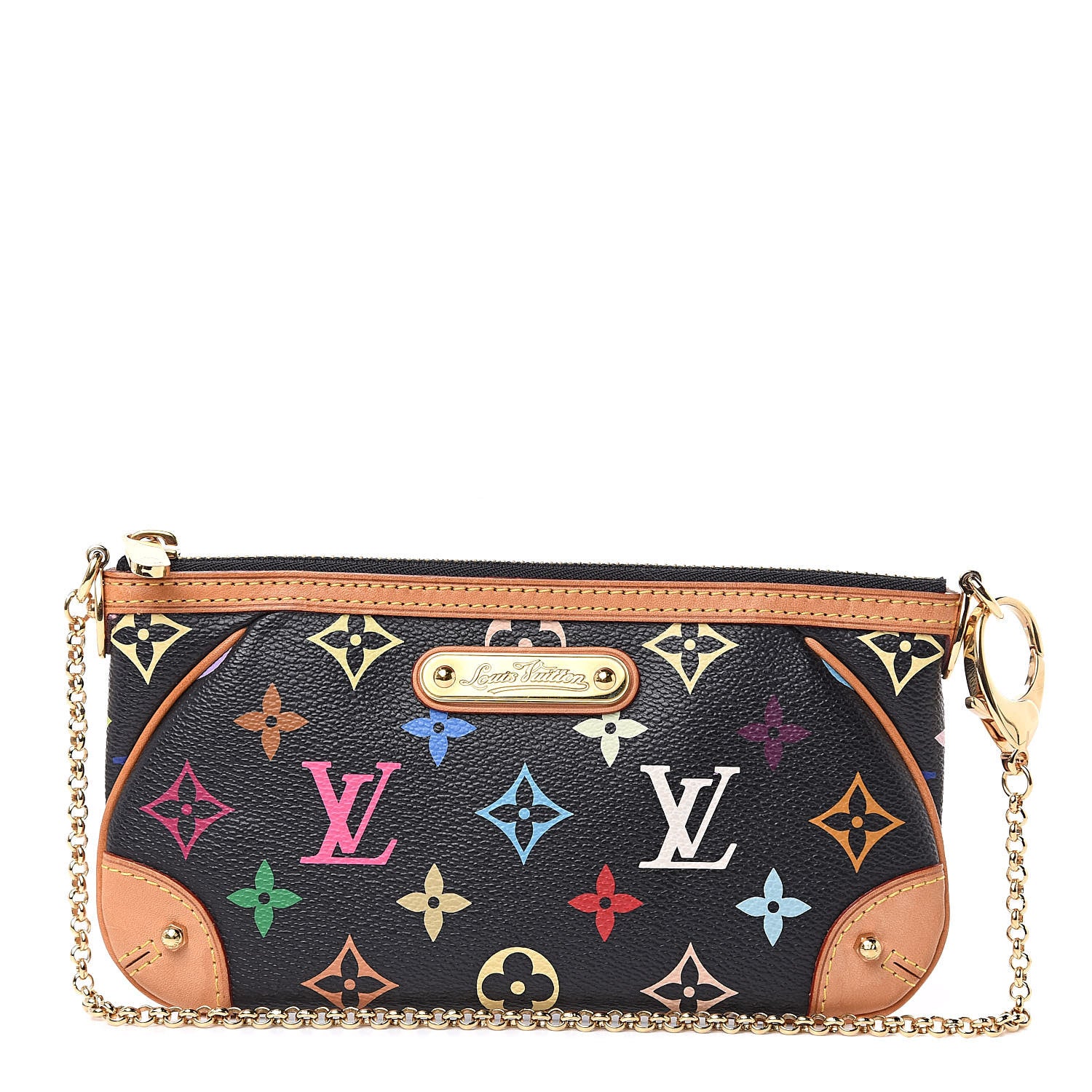 Louis Vuitton Monogram Multicolor Pochette Milla MM Black 1 of 9