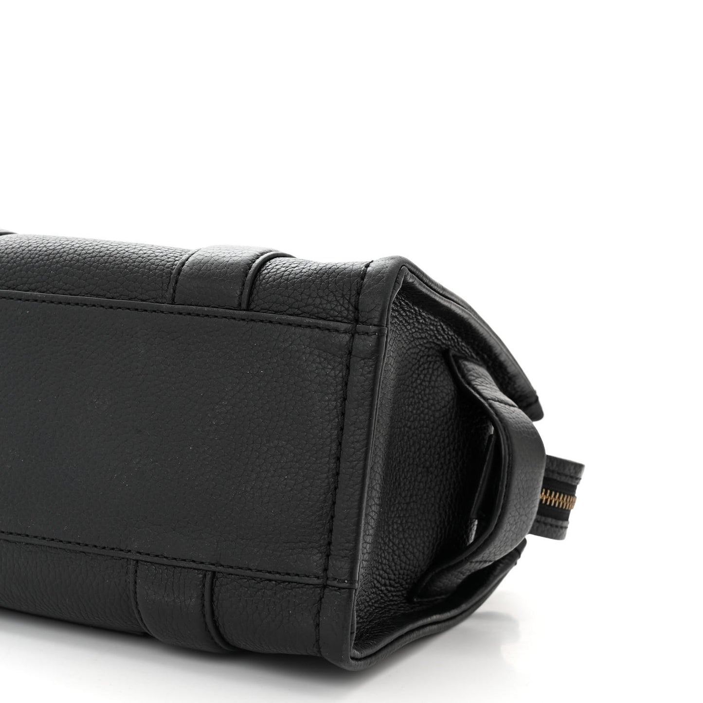 Grained Calfskin Small The Tote Bag Black