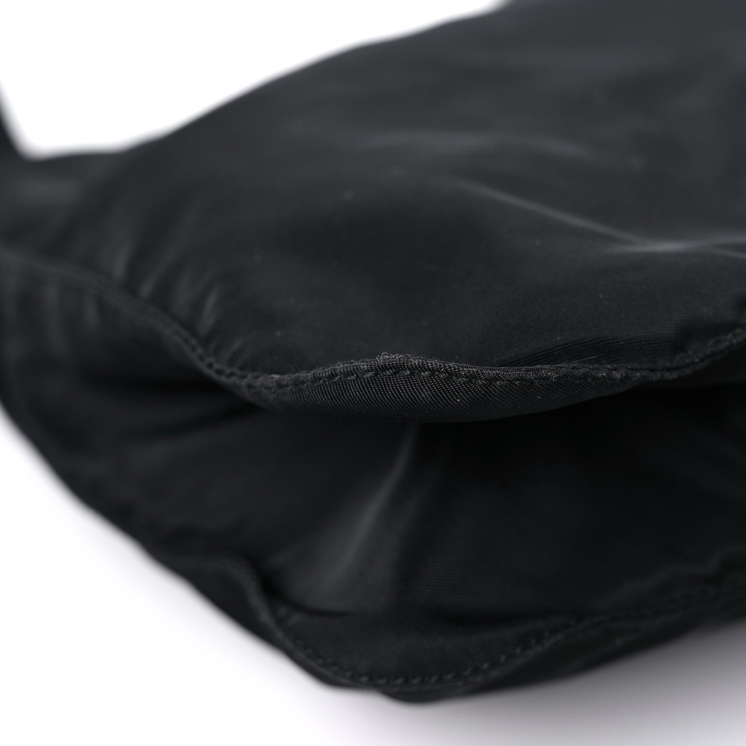 Prada Tessuto Nylon Saffiano Flat Messenger Bag Black 7 of 17
