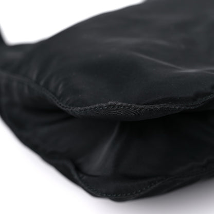 Prada Tessuto Nylon Saffiano Flat Messenger Bag Black 7 of 17
