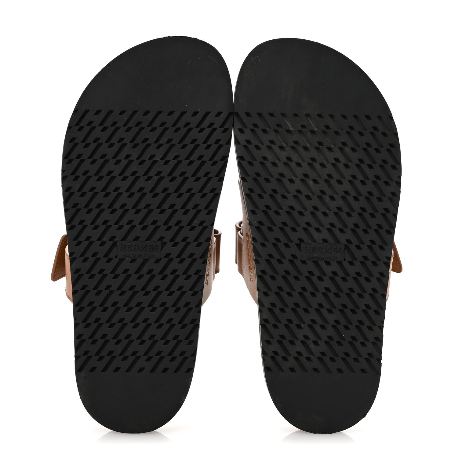 Hermes Calfskin Womens Chypre Sandals 37.5 Naturel 6 of 11