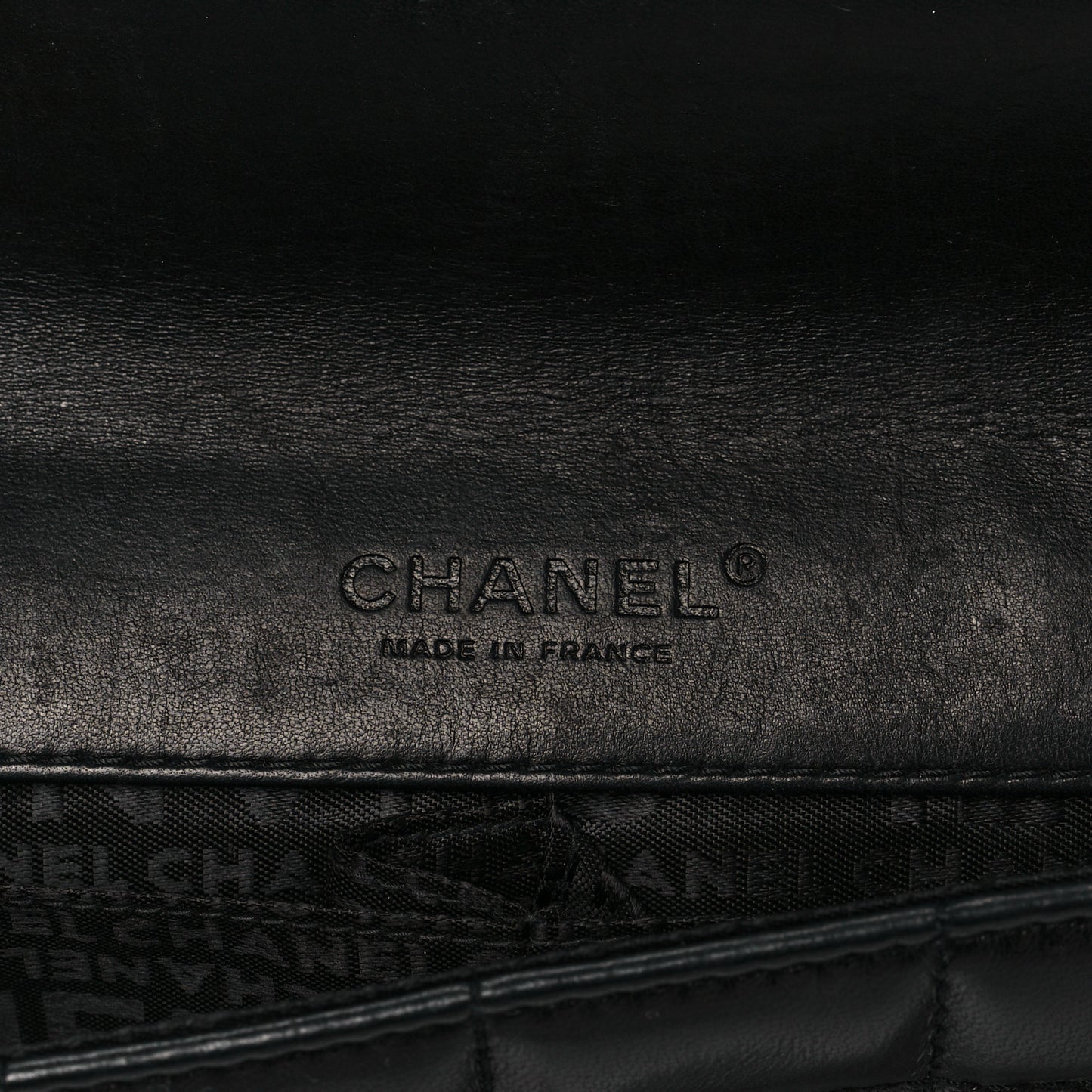 Lambskin Chocolate Bar Quilted Lambskin 3 Chain Flap Black
