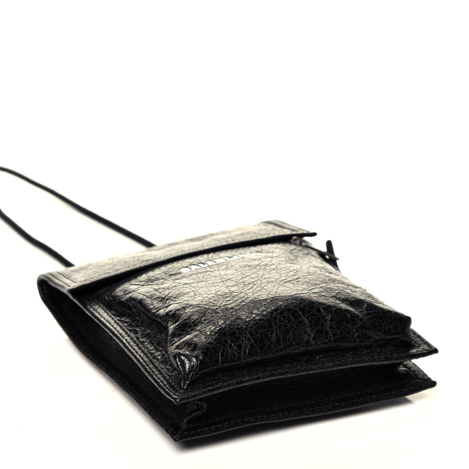 Balenciaga Agneau Arena Small Explorer Crossbody Pouch Black 4 of 10
