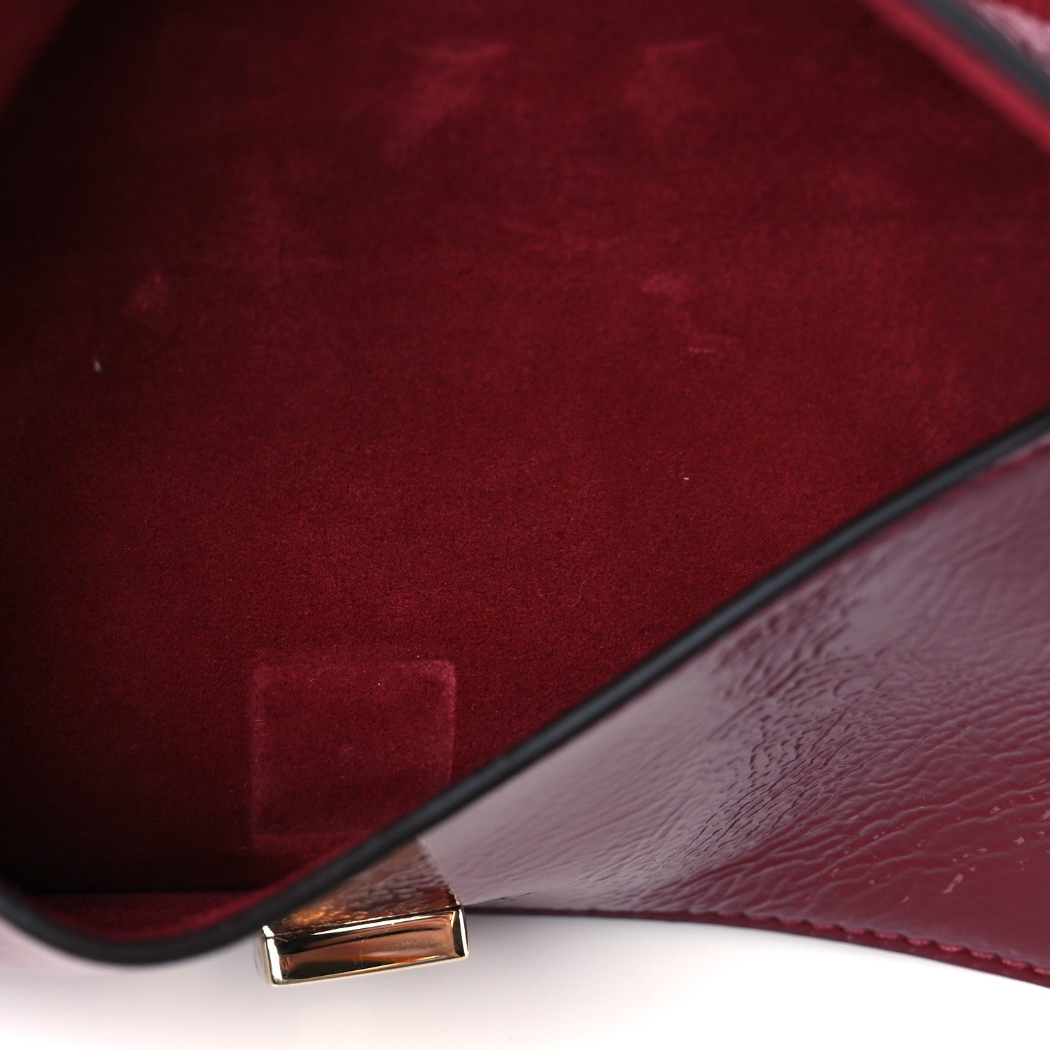 Gucci Crinkled Patent Mini Dionysus Shoulder Bag Rosso Ancora Red 9 of 10