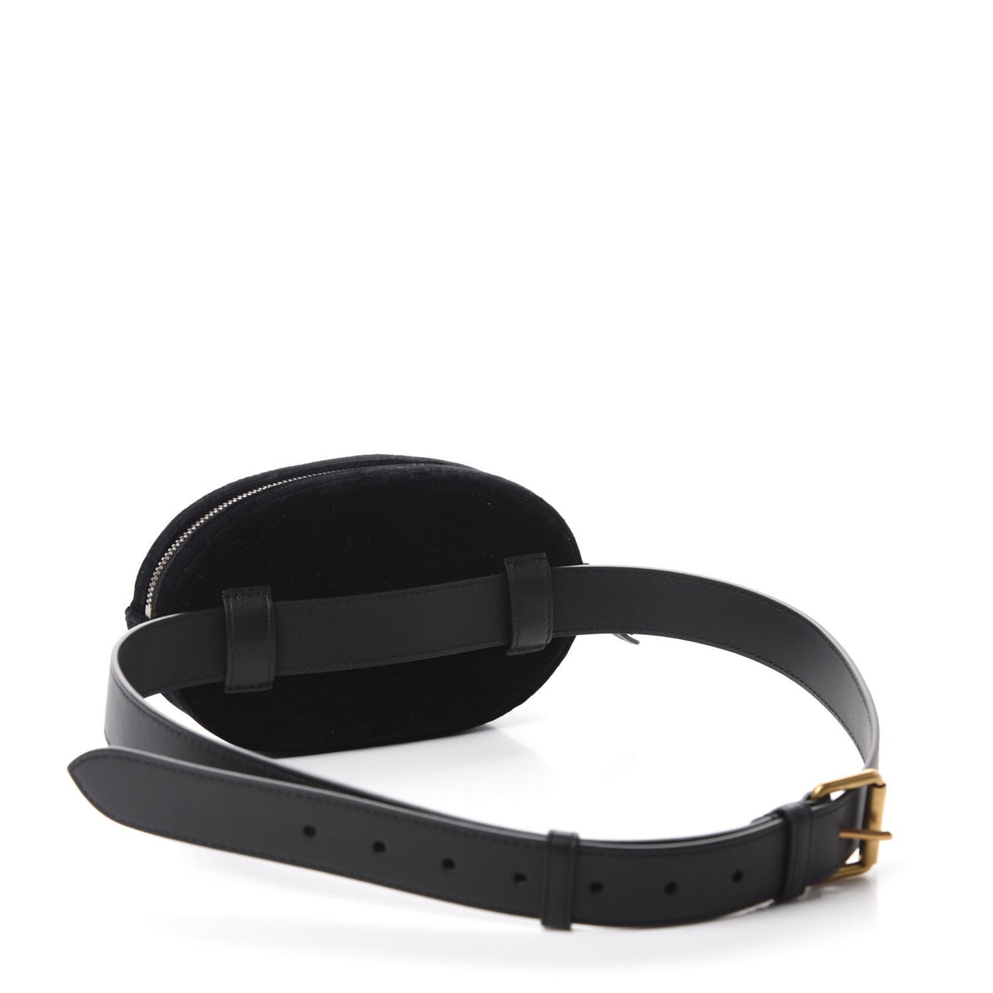 Velvet Matelasse Crystal Star GG Marmont Belt Bag 95 38 Black