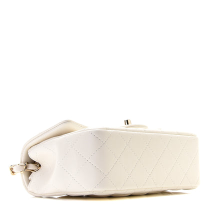 Chanel Lambskin Quilted Mini Rectangular Flap White 3 of 8