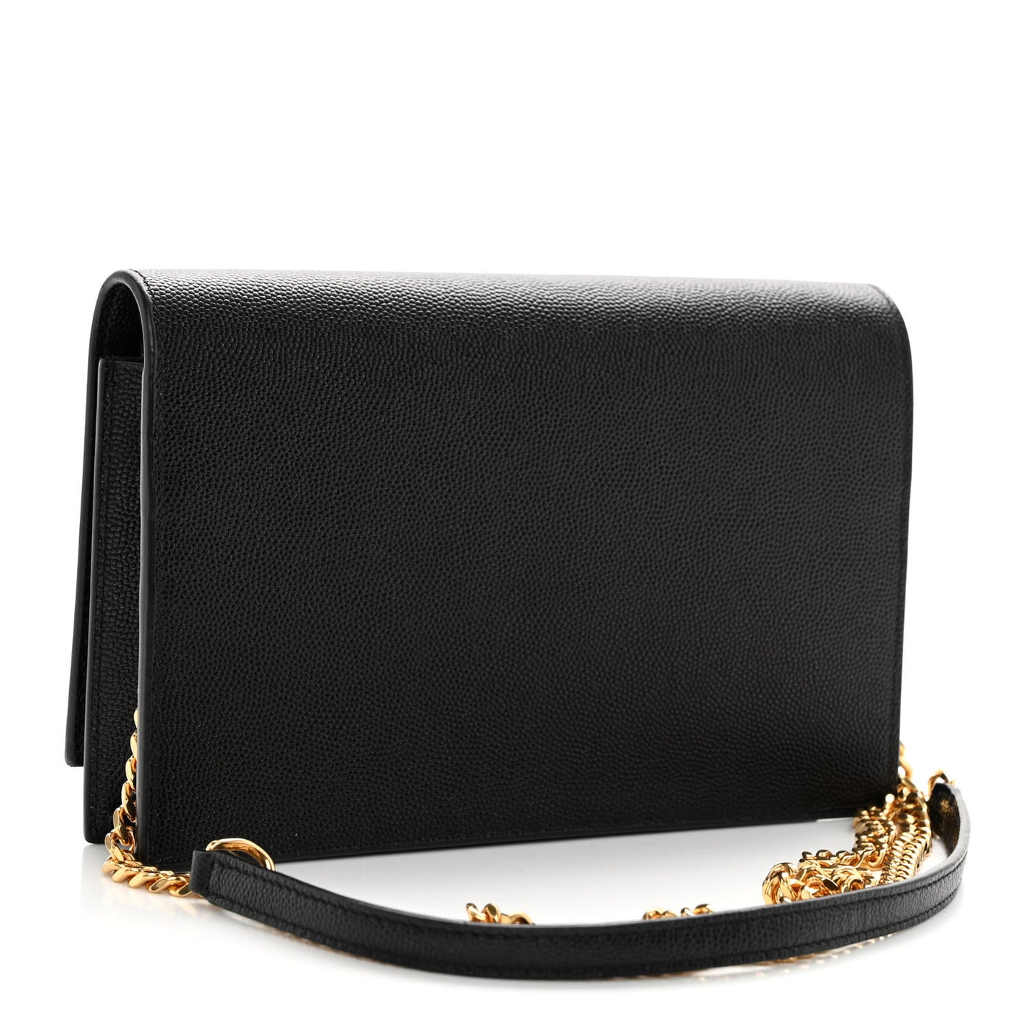Grain De Poudre Classic Monogram Kate Tassel Chain Wallet Black