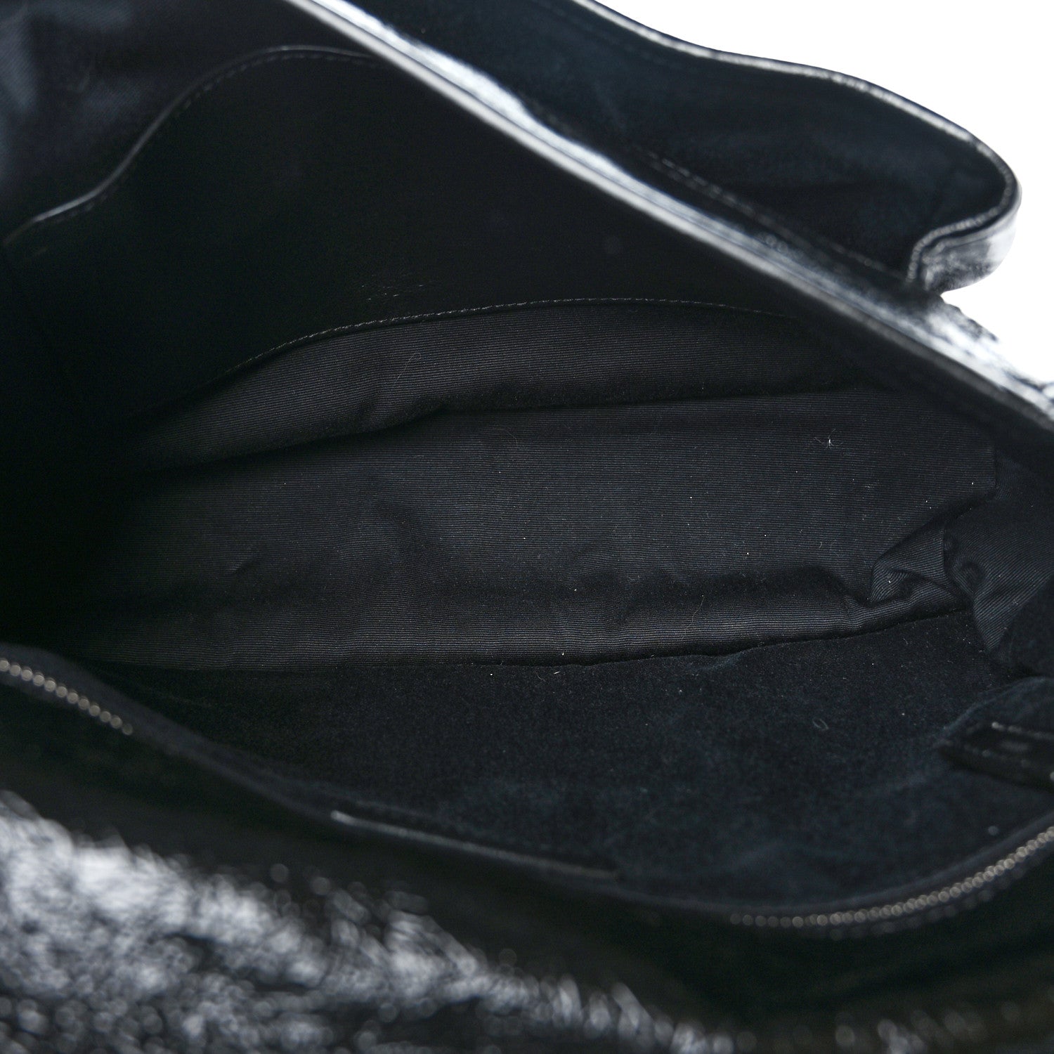 Saint Laurent Crinkled Calfskin Matelasse Monogram Large Niki Chain Satchel Black 5 of 9